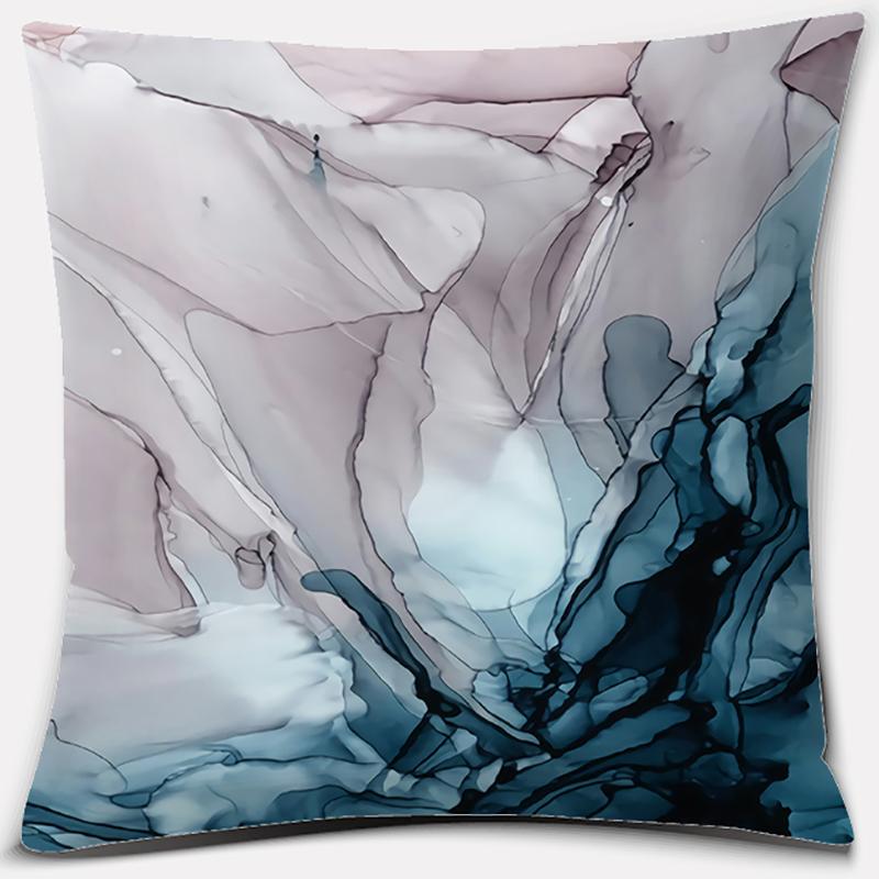 Modern Ink Art Printing Series Pattern Pillowcase Square Pillowcase Home Office Decoration Pillowcase