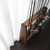 WOOD WORKS Made in Japan Rod stand for 19 rods on both sides Body Felt [Brown] [Black]