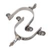 One Pair Boot Spurs Stainless Steel Vintage Leaf Patterned Western Cowboy Spurs for Outdoor