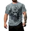 Men's T-Shirt Viking Compass Creative 3D Printed Pattern Design Summer Breathable Street Fashion