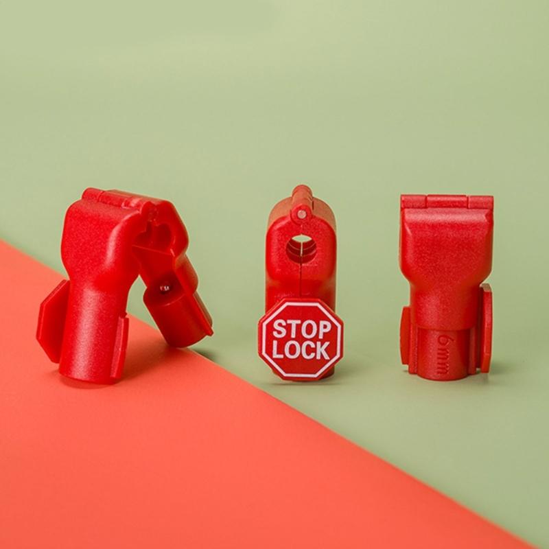 Universals 6mm Hole Anti Theft Hook Fasteners for Shelving Durability ABS Construction Easy Installation