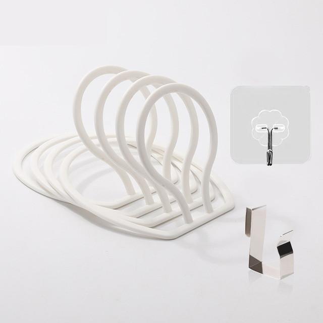 

4/6 шт. Бейсболка Подвесная стойка для двери Держатель для демонстрации шляп Дверной шкаф для одежды Шарф Полотенце Круглая полка для хранения Домашние органайзеры