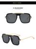 New Trendy Large Square Sunglasses for Women & Men - Fashionable, Versatile, High-End Feel, Sun Protection, Perfect for Cycling
