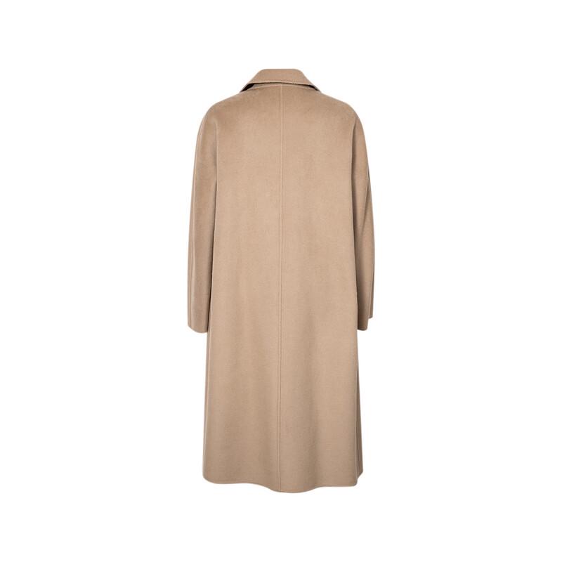 Eifini Women's Wool Blend Lapel Long Coat