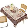 Central Asian Russian PVC Dining Tablecloth, Oil & Scald-Proof, Wash-Free, for Rectangular Tables.