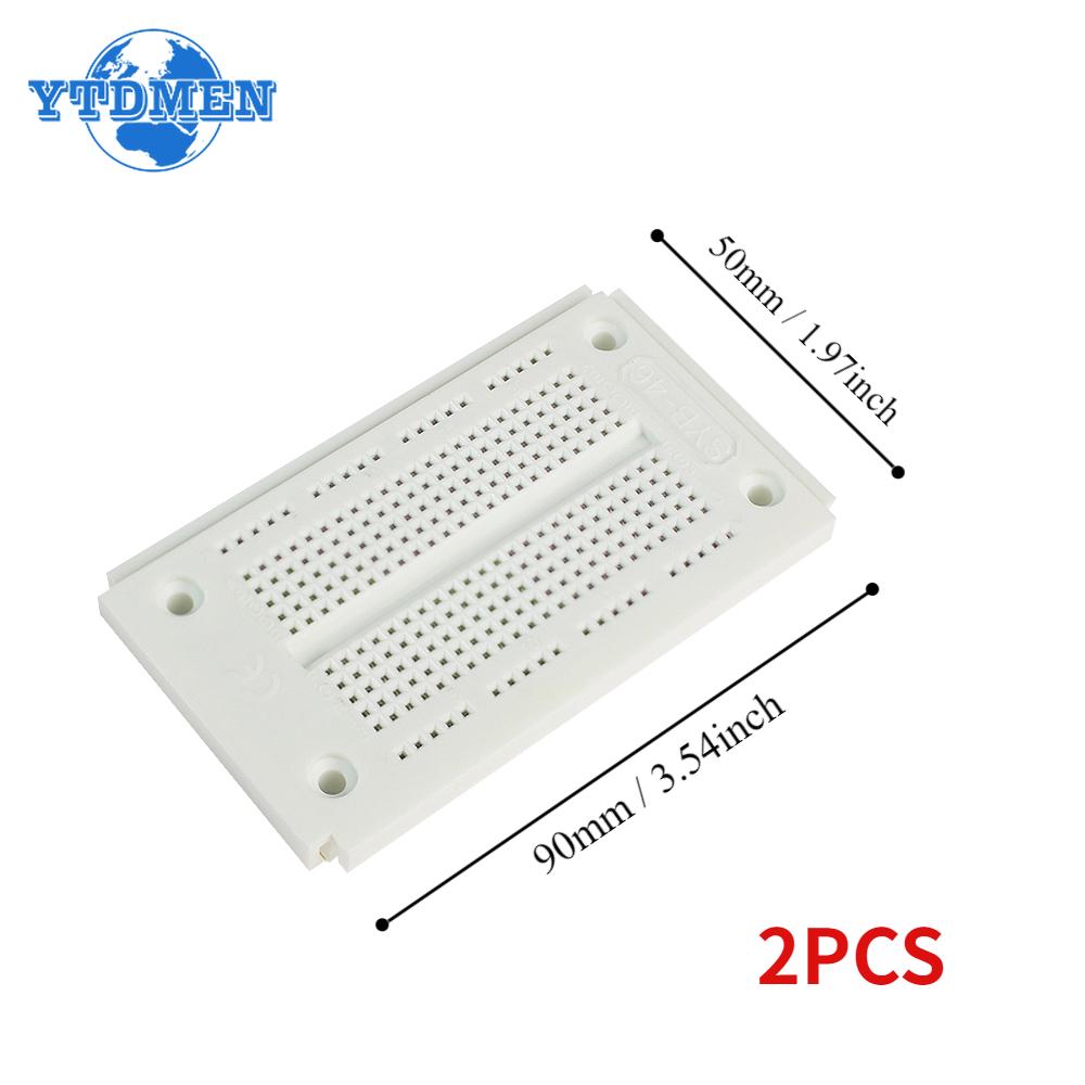 SYB-46 Breadboard-Kit 270 Punkte Lötloser Test-Board-Leiterplatte Dupont-Leitung 10 cm 20-Pin/40-Pin Stecker-zu-Stecker Jumper-Kabel DIY-Elektronik