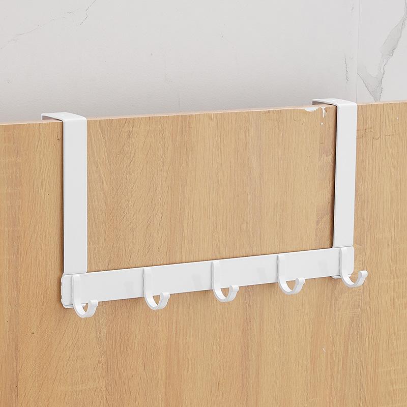 No-perforated Door Rear Hook Hanging Hanger Space Aluminum Bathroom Coat Hook Bathroom Towel Hook Row Hook Door Hanger