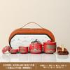 Outdoor camping tea making Yanhe Aoyama bird travel tea set activities business meeting souvenir