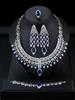 Bridal Zircon Necklace, Earrings, Bracelet, Ring Set, Exaggerated Luxury Four-piece Wedding Dress Accessories