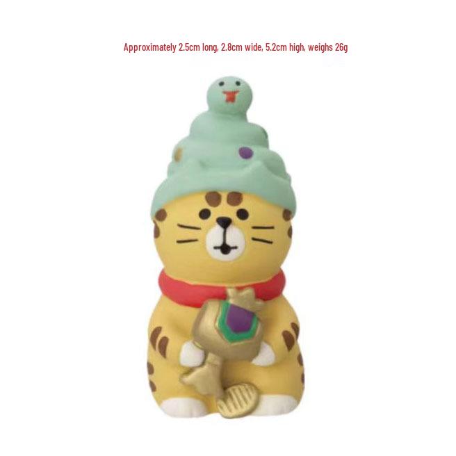 Japanese ZAKKA Snake Ornament - Creative Cat DIY Resin Blind Box Decoration