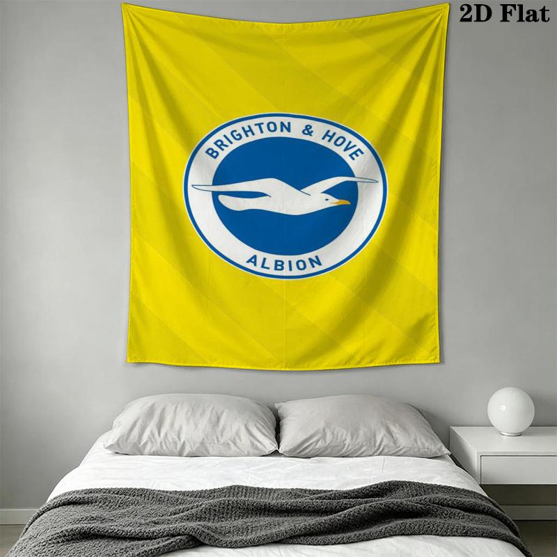 Brighton Wall Tapestry Aesthetic Wall Hanging Printed Fabric Blanket Decorative Tapestries for Bedroom Living Room Home Decor
