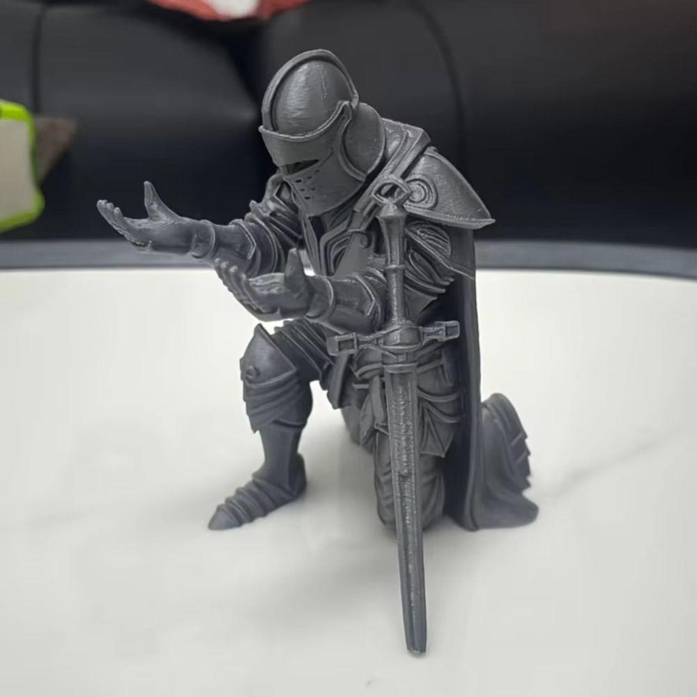 Lustiger kniender Ritter Stifthalter Kreative Multifunktionale 3D-Druck Ritter-Ornamente Dekorationen Schreibtischzubehör Büro