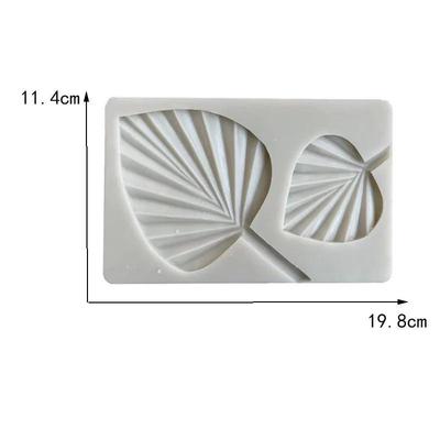 3D Mini Rohrkolben Palme Fächerblatt Silikonform DIY Fondant Schokolade Kuchen Dekoration Harzform Blattform Küchen Backwerkzeuge
