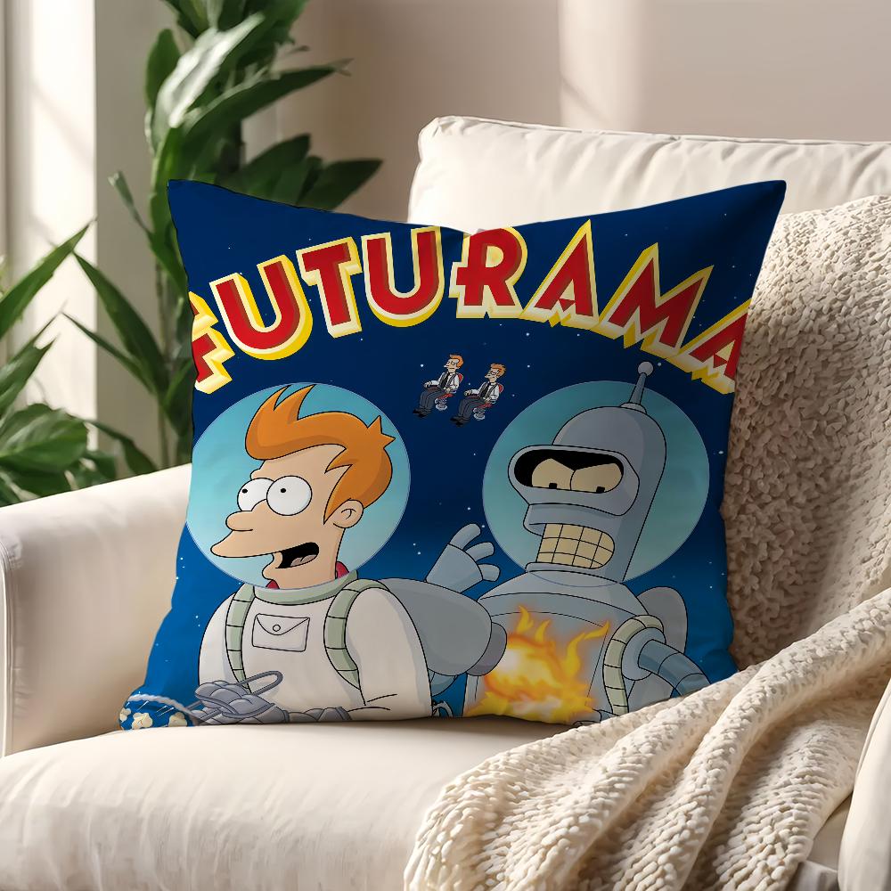 Cartoon FFuturamas Funny Cushion Cover For Pillow Printing Sofa Decoration Home Car Room Coffee Shop Office Nordic Simplicity