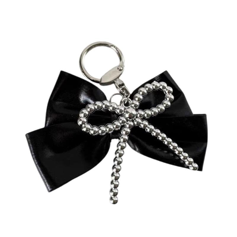 Elegant Keychain Pendant Accessory Portable Bowknot Phone Pendant Keychain Bag Decoration for Women and Girls