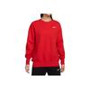 Nike Dragon Soar New Year Series Graphic Loose Crew Neck Sweatshirt Women Tops University-Red FZ6537-657