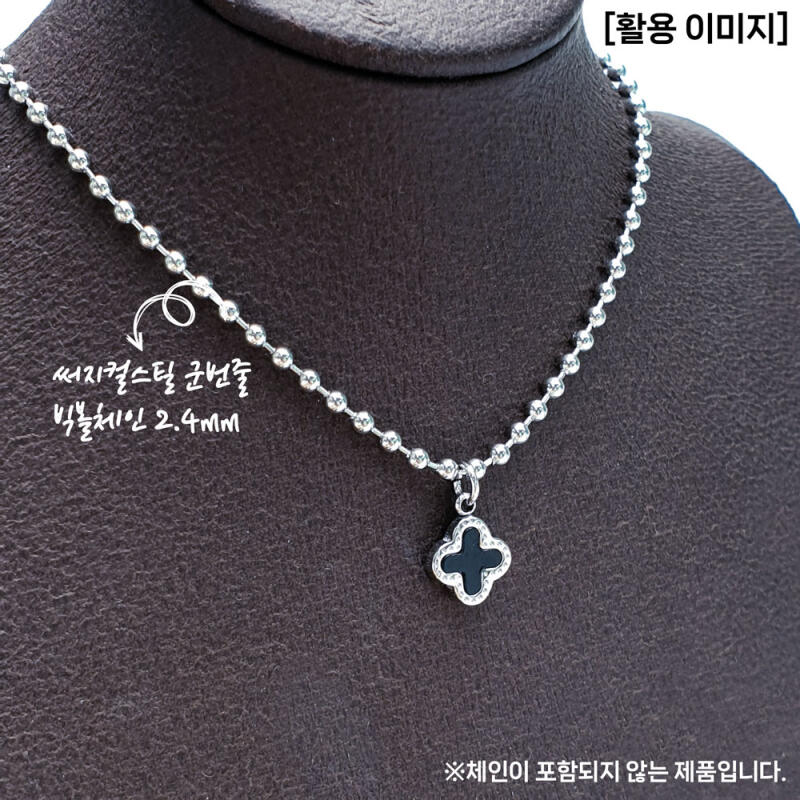Acier chirurgical Pendentif trèfle cubique Matériaux d'accessoires