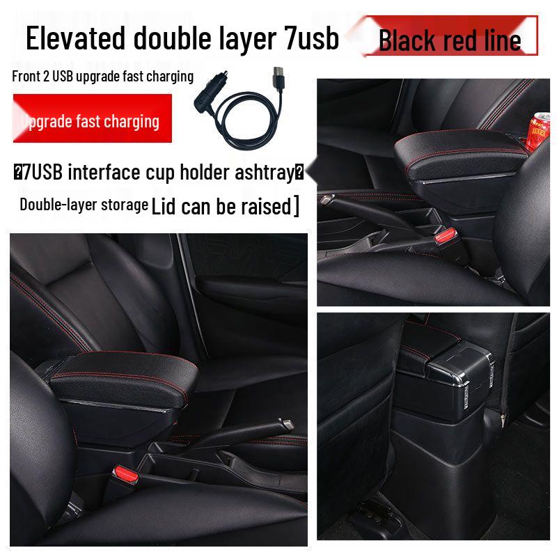 Compatible with 2018 Ford EcoSport - Central Armrest Box