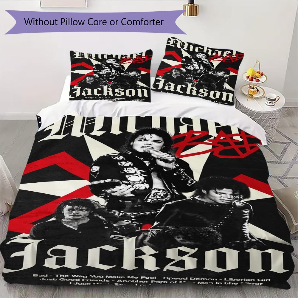 Michael Jackson Dangerous World Tour Threepiece Set Without Core 1 Duvet Cover 2 Pillowcase Without Core Duvet Cover And Pillowcase