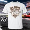 202526 Verano Disney Coche Blanco Patrón Impreso Camiseta de Algodón Puro Moda Shorts Sueltos de Manga Corta Unisplish