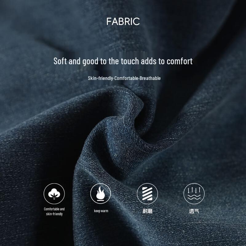 Women's Premium Draped Fleece-Lined Straight-Leg Jeans