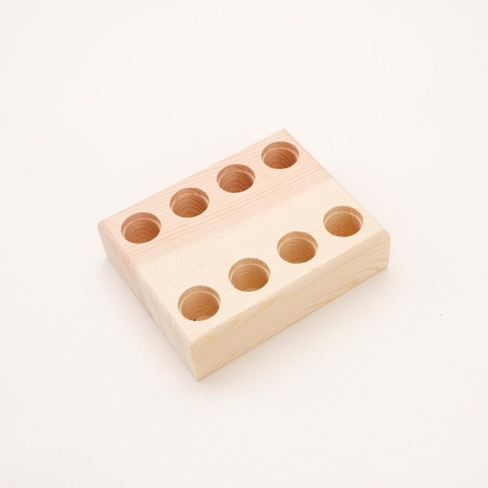 Wooden Tool Holder Non Slip Multi-slots Wood Stand Keep Neat Pliers Storage Holder Craft Tool