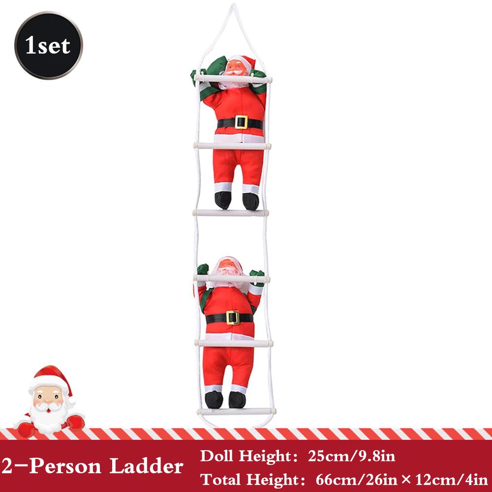 Christmas Decorations Santa Ladder Christmas Tree Ornaments Candy cane mirror ball Crafts Xmas Pendant Navidad Home Decoration