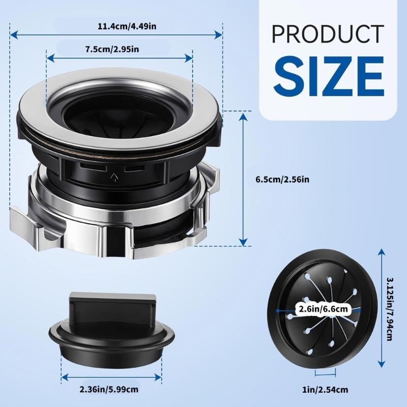 Food Waste Disposer Part Flange Drain Lock Nut Replacement Garbage Disposal Practical Easy Installation Leakproof