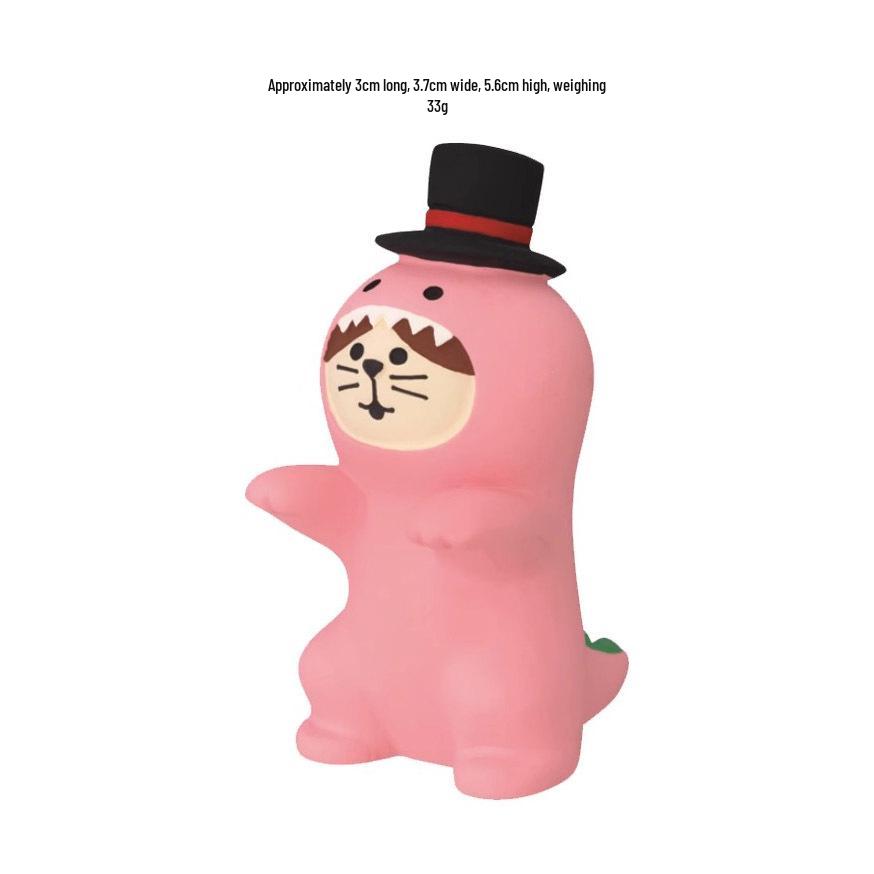 Japanese Cat Halloween Resin Ornaments – Handmade DIY Trendy Toy Figures