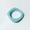 Exaggerated Big Irregular Square Acrylic Chunky Bangle for Women Summer Candy Color Resin Wide Bracelets Couple Jewelry Gifts