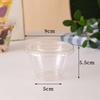 10Pcs/set Plastic Yogurt Parfait Cups with Lids and Spoons Clear Dessert Cups 180/250ml Storage Containers Kitchen Accessories