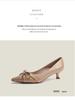 BEIJIANI 1578-27: French Style Bow Pointed Toe Stiletto Heels for Women