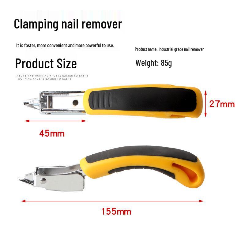 Nail Remover & Staple Tool: Manual Nail Gun with Pry Bar for Door & Nail Pulling
