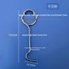 Spring Stainless Steel Snap Hook: Wire Clip Buckle, Elastic Snap Ring, U-Shape/C-Shape Retaining Ring