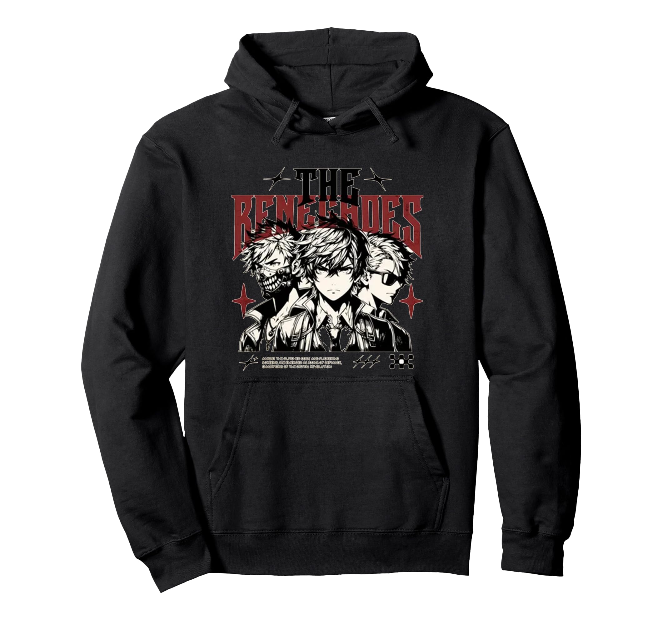 Japanese anime cute fox hoodie Manga, merchandise, design, men s, women s, kids чёрный