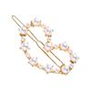 Mode Kristall Perle Haarspange Metall Haarspange Elegant Haarspange Haarklammern Hochzeit Kopfschmuck für Frauen