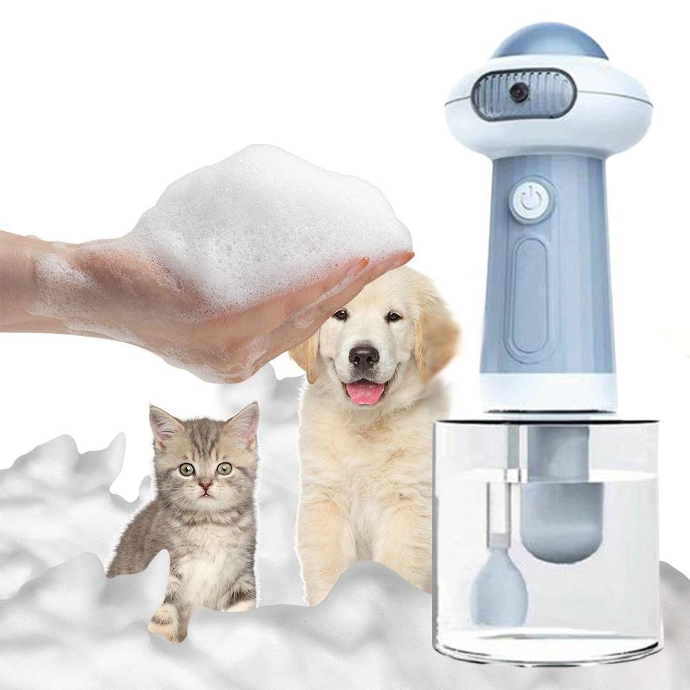 Automatic Press Smart Dog Soap Dispenser Portable Dog Washing Bubbler for 1.7W/1300mAh Portable