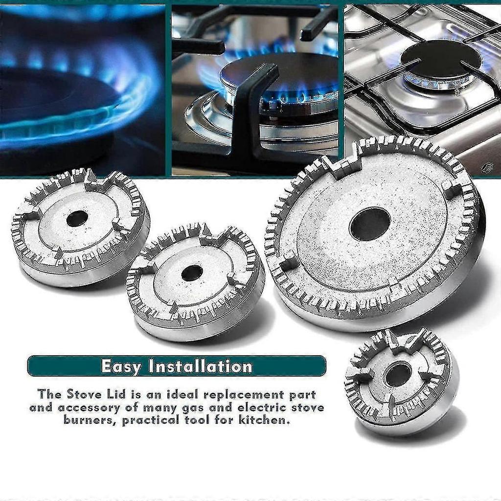 Cooker Hat Set Stove Lid Upgraded, Gas Hob Crown Cap, Gas Cap Fits Gas Stove Burners - CHUN