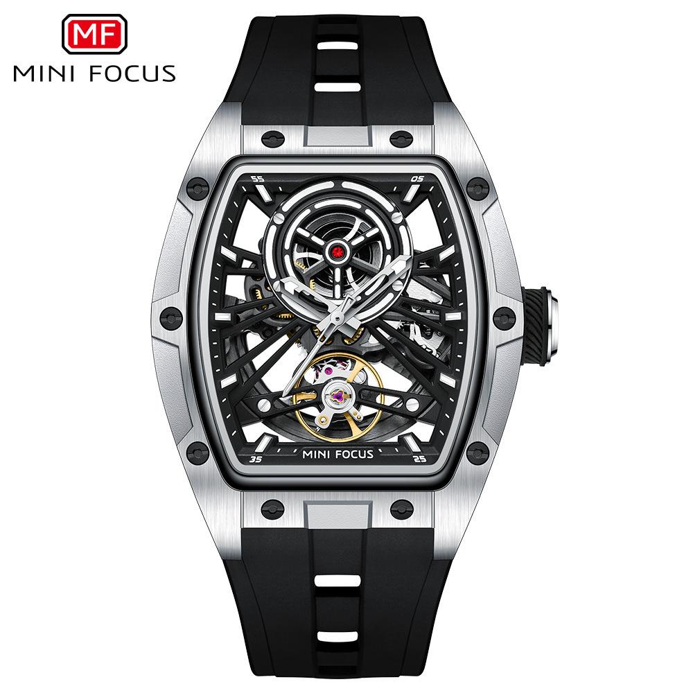 Mini Focus Watch, Wine Barrel Men S Watch Steel Case Full Hollow Automatic Mechanical Watch Men S Watch 0603G
