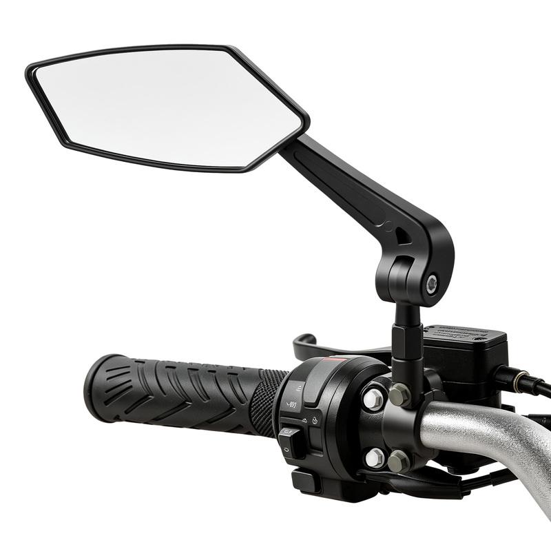 Motorcycle Handlebar Mirror Rearview M10 Motorbike Bars End Mirror Cafe Racer Scooter Moto Mirrors 10mm for Yamaha for Suzuki