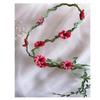 1PC Simulation Vine Hair Accessories Wreath Small Daisy Headdress Headband Wedding Flower Girl Mori Vine Streamer Braided Hair Band