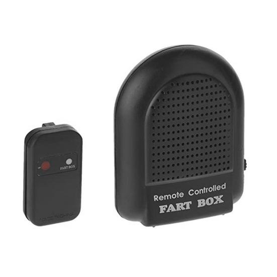 Macchina per scoreggiare con telecomando, portatile, divertente, simulata, suono di scoreggia, scatola per scoreggiare, giocattolo scherzoso, accessorio ingannevole, bambini, adulti, regalo scherzoso