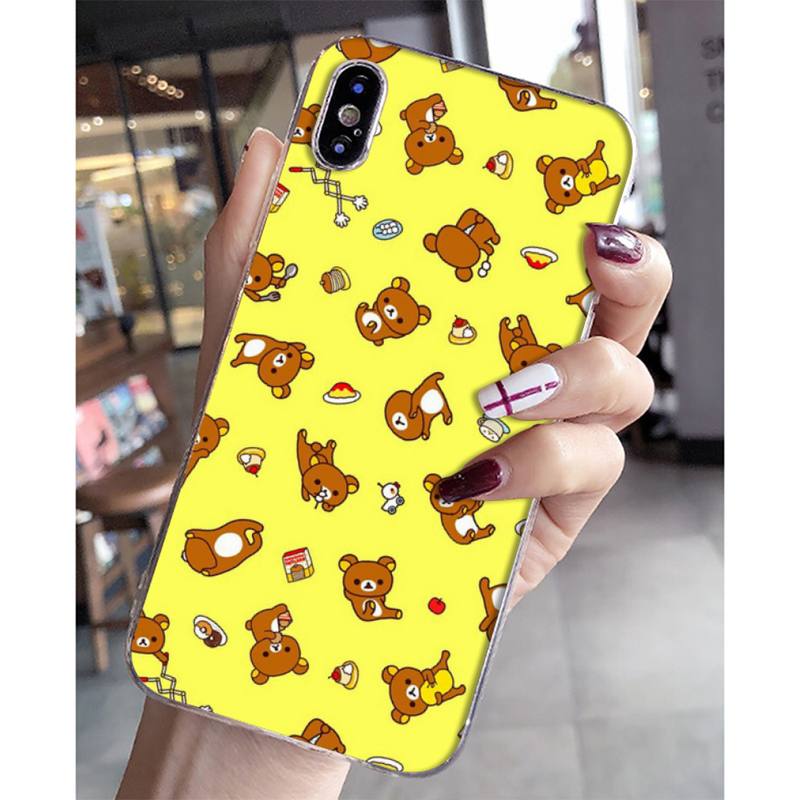 

Чехол YNDFCNB Rilakkuma для iPhone 11 12 13 mini pro XS MAX 8 7 6 6S Plus X 5S SE 2020 XR iphone 13pro