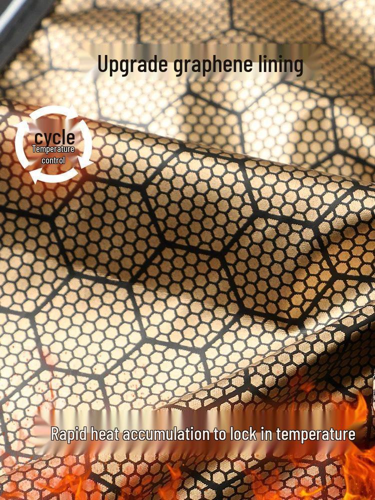 2024 Winter Men's Graphene Cotton Parka with Warm Detachable Hood