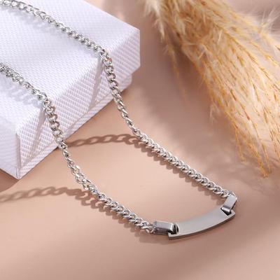 2025 Korean Sweet Style Stainless Steel Children's Fashion Necklace