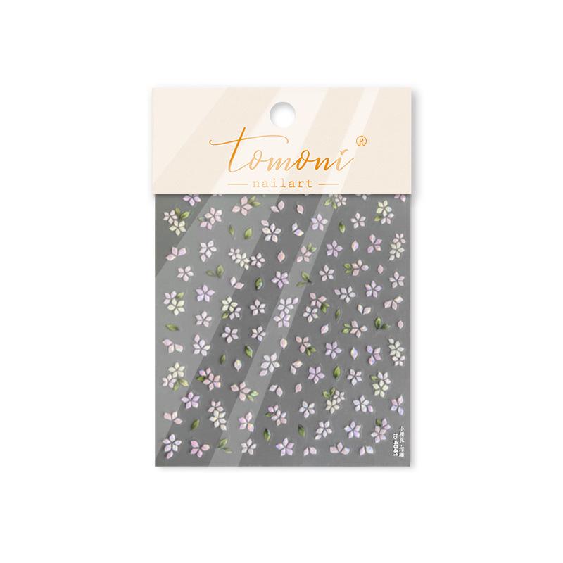 

Tomoni Тисненые Японские Канцтовары Наклейки для Ногтей - Дизайн Микс Пудра Цинси Дай