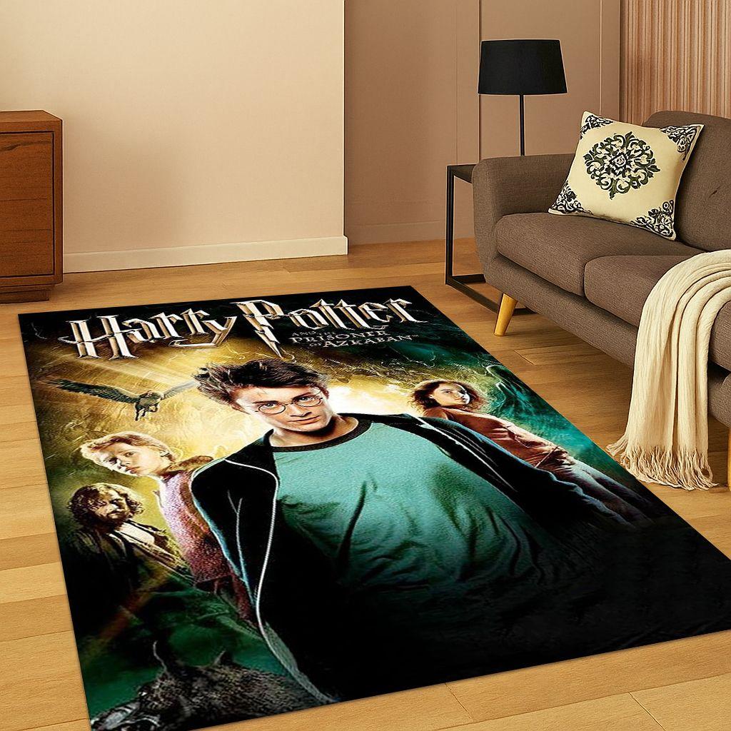 

3D H-Harry Magic School Sign Cartoon Carpet Rug for Bedroom Living Room Sofa Doormat Home Decor,kids Game Area Rug Non-slip Gift 40x60cm