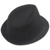 Retro Sommer Leinen Fedora Jazzhut mit Rollkrempe für Outdoor Sonnenschutz