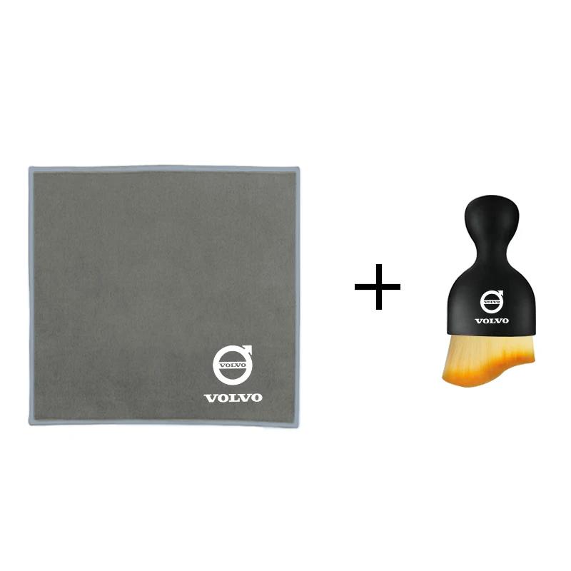 Autótisztító Puha Kefe Mikroszálas Törlőkendő Por eltávolító Szerszám Volvo V60 V40 XC90 S60 XC60 V50 S90 XC40 T6 V90 EX90 C40 S40 C70-hez