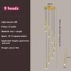 Nordic Led Pendant Lamp Long Downlight Kitchen Restaurant Bar Chandelier Decorative Chandelier Bedside Chandelier Ceiling Lights